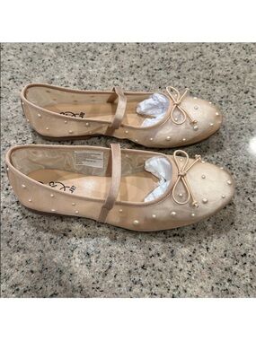 Art Class Kids Pearl Embellished Flats